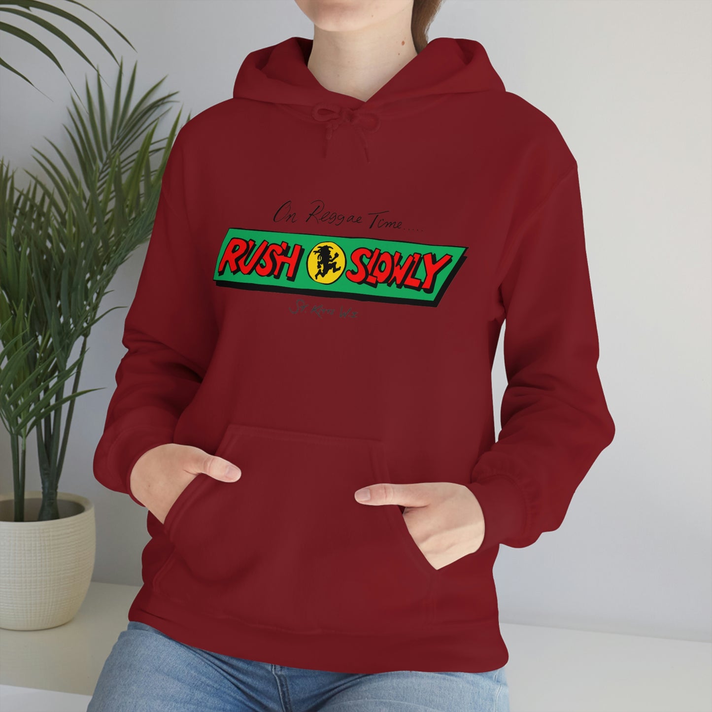 Unisex On Reggae Time Hooded Sweatshirt