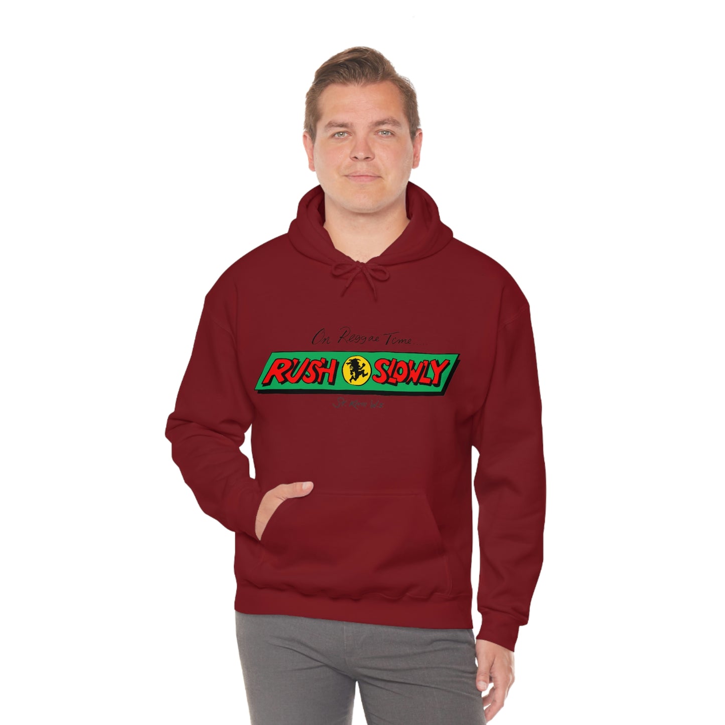 Unisex On Reggae Time Hooded Sweatshirt