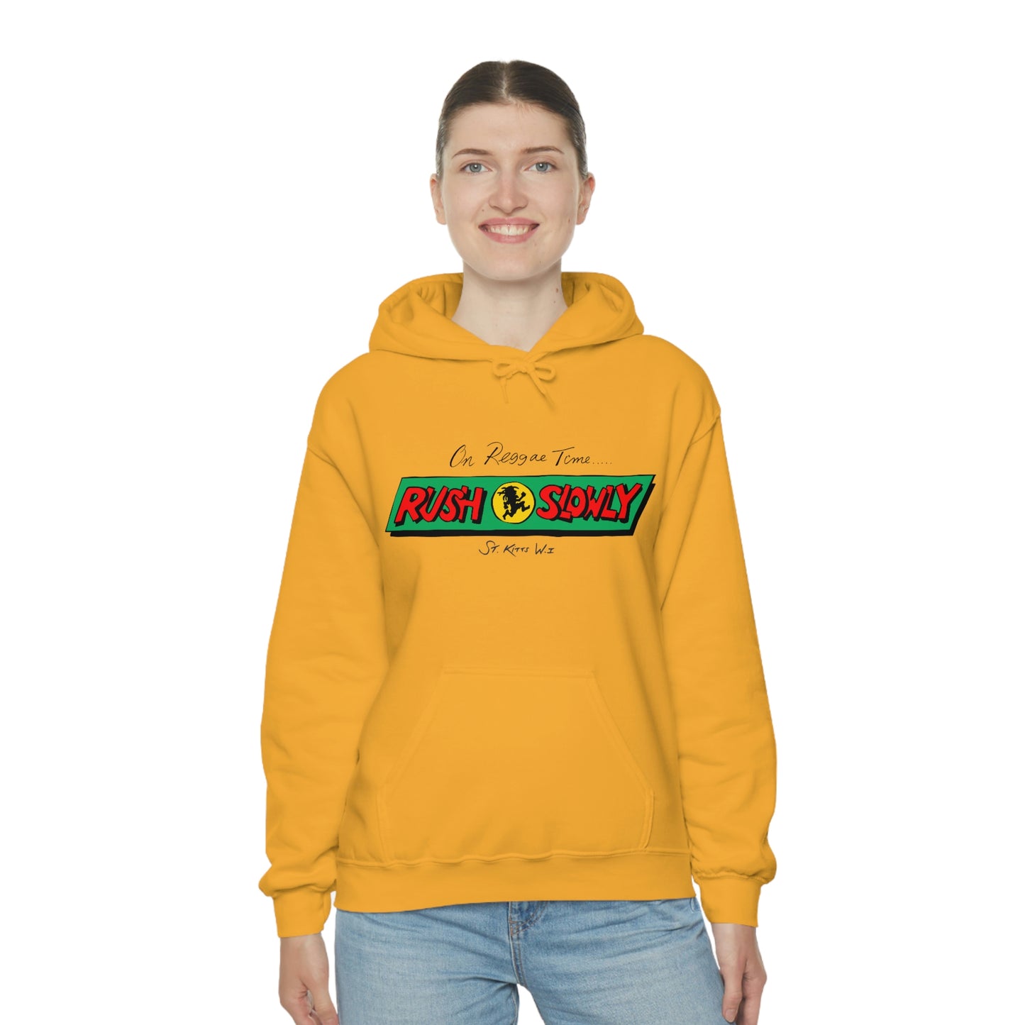 Unisex On Reggae Time Hooded Sweatshirt