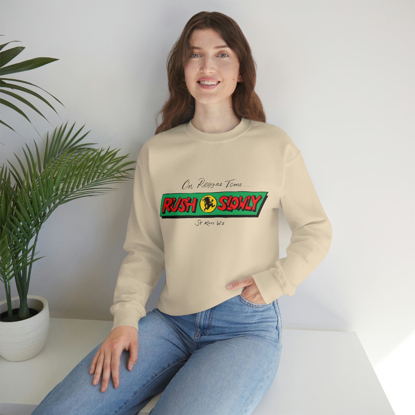 Unisex On Reggae Time Crewneck Sweatshirt