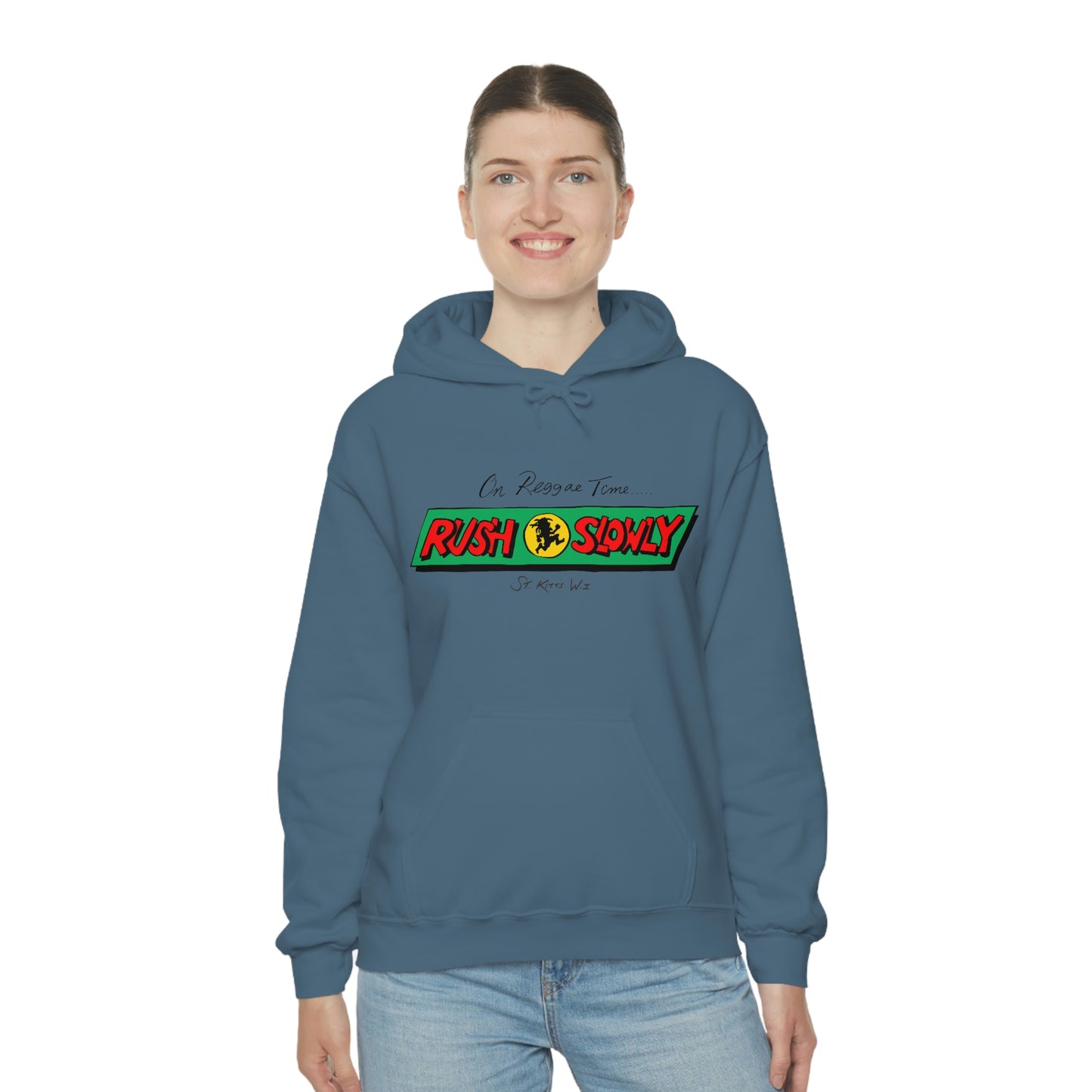Unisex On Reggae Time Hooded Sweatshirt