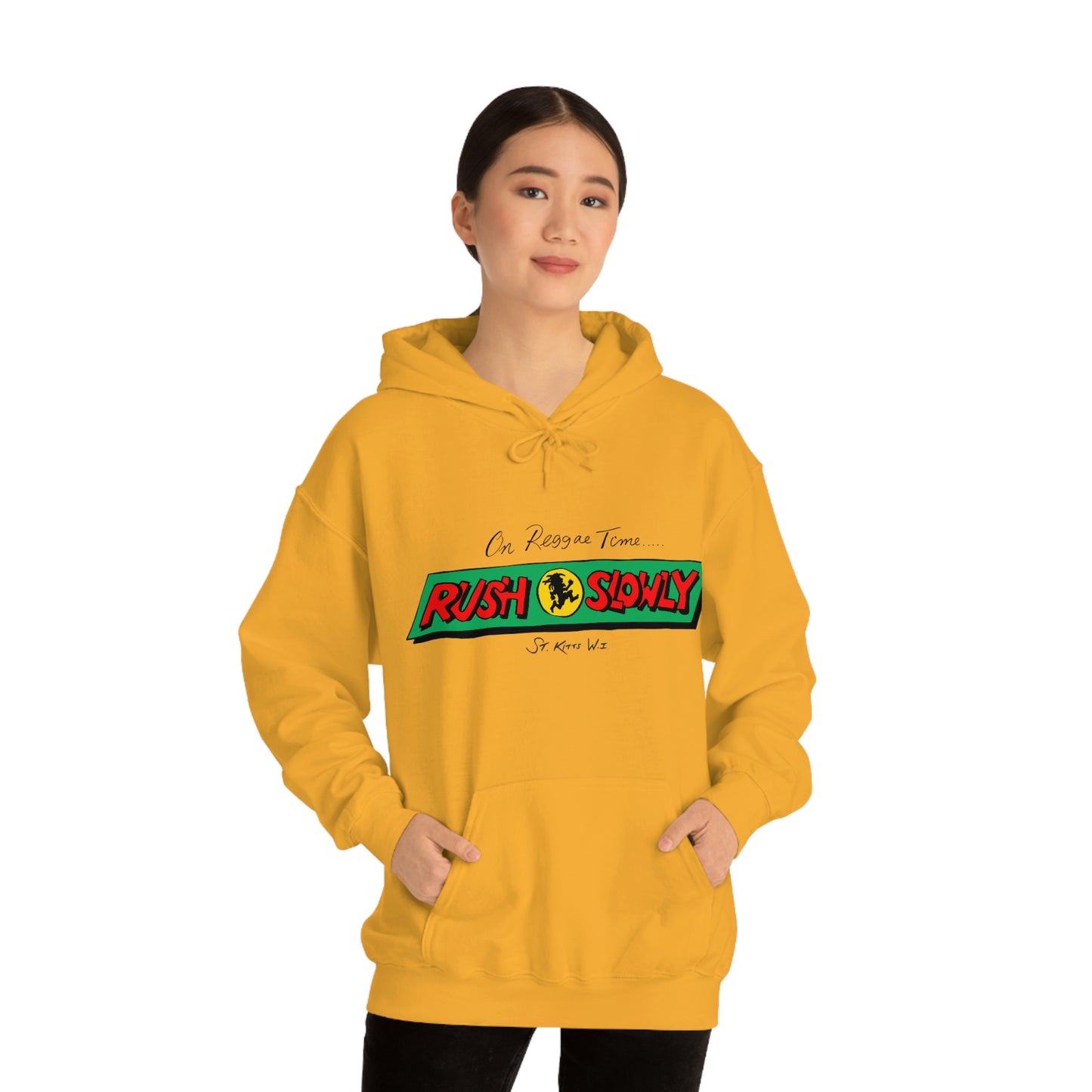 Unisex On Reggae Time Hooded Sweatshirt