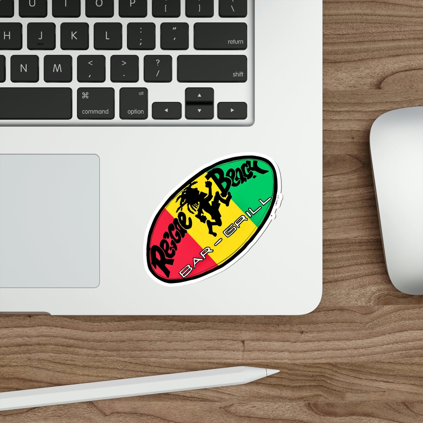 Reggae Beach Logo Stickers