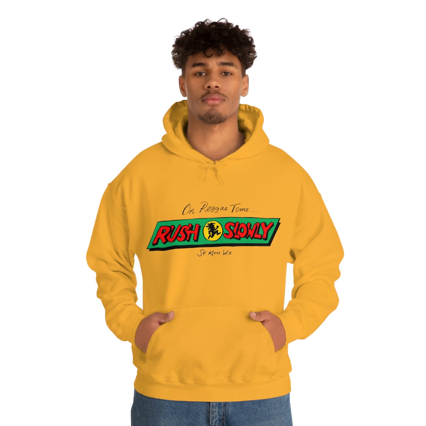 Unisex On Reggae Time Hooded Sweatshirt