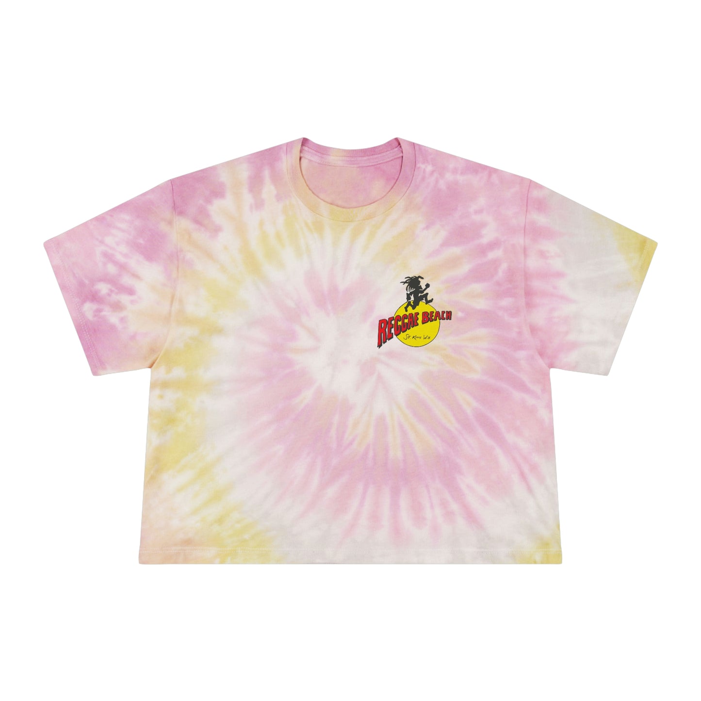 Women's Airplane Tie-Dye Crop Tee