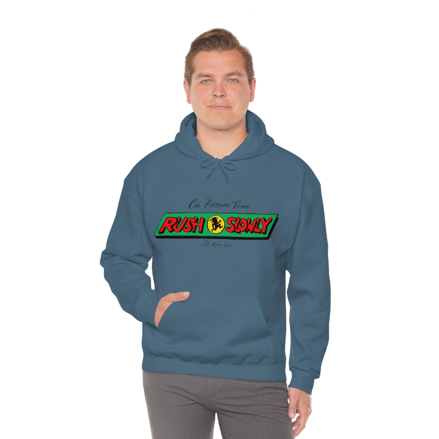 Unisex On Reggae Time Hooded Sweatshirt