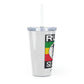 Rush Slowly Plastic Tumbler with Straw