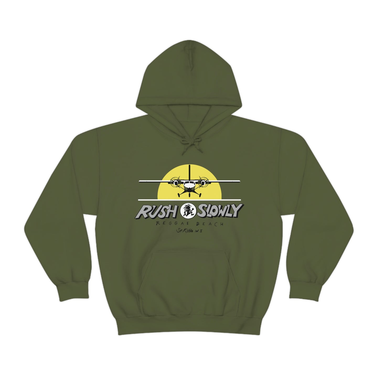 Unisex Airplane Hooded Sweatshirt