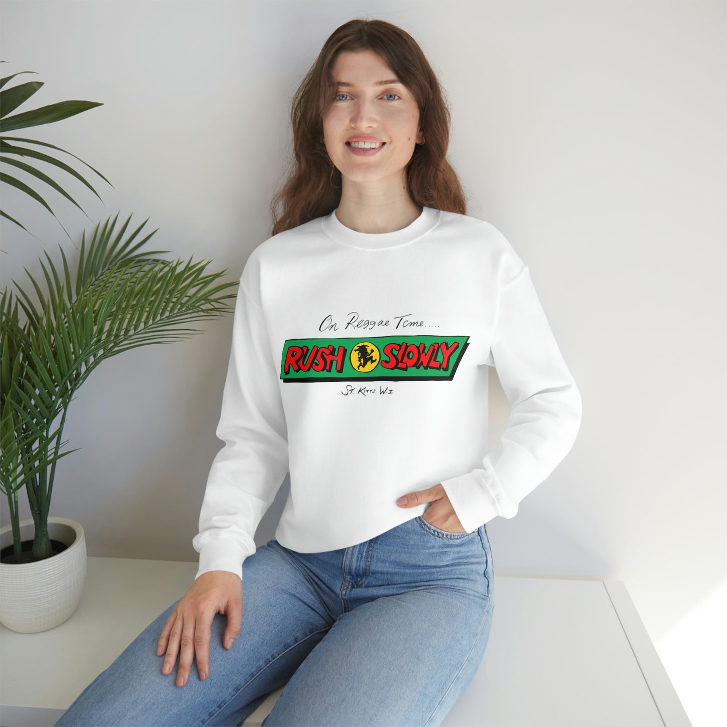 Unisex On Reggae Time Crewneck Sweatshirt