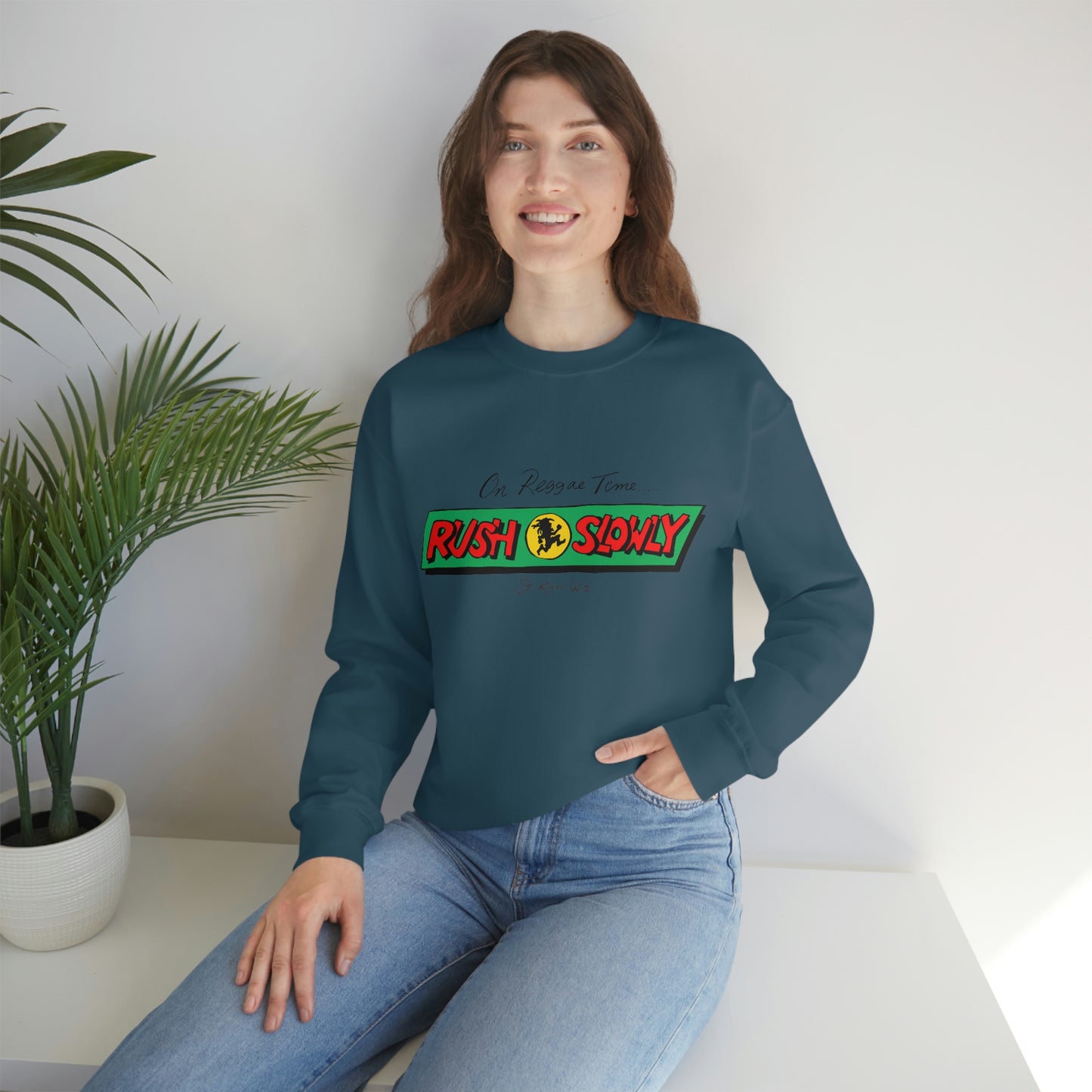 Unisex On Reggae Time Crewneck Sweatshirt