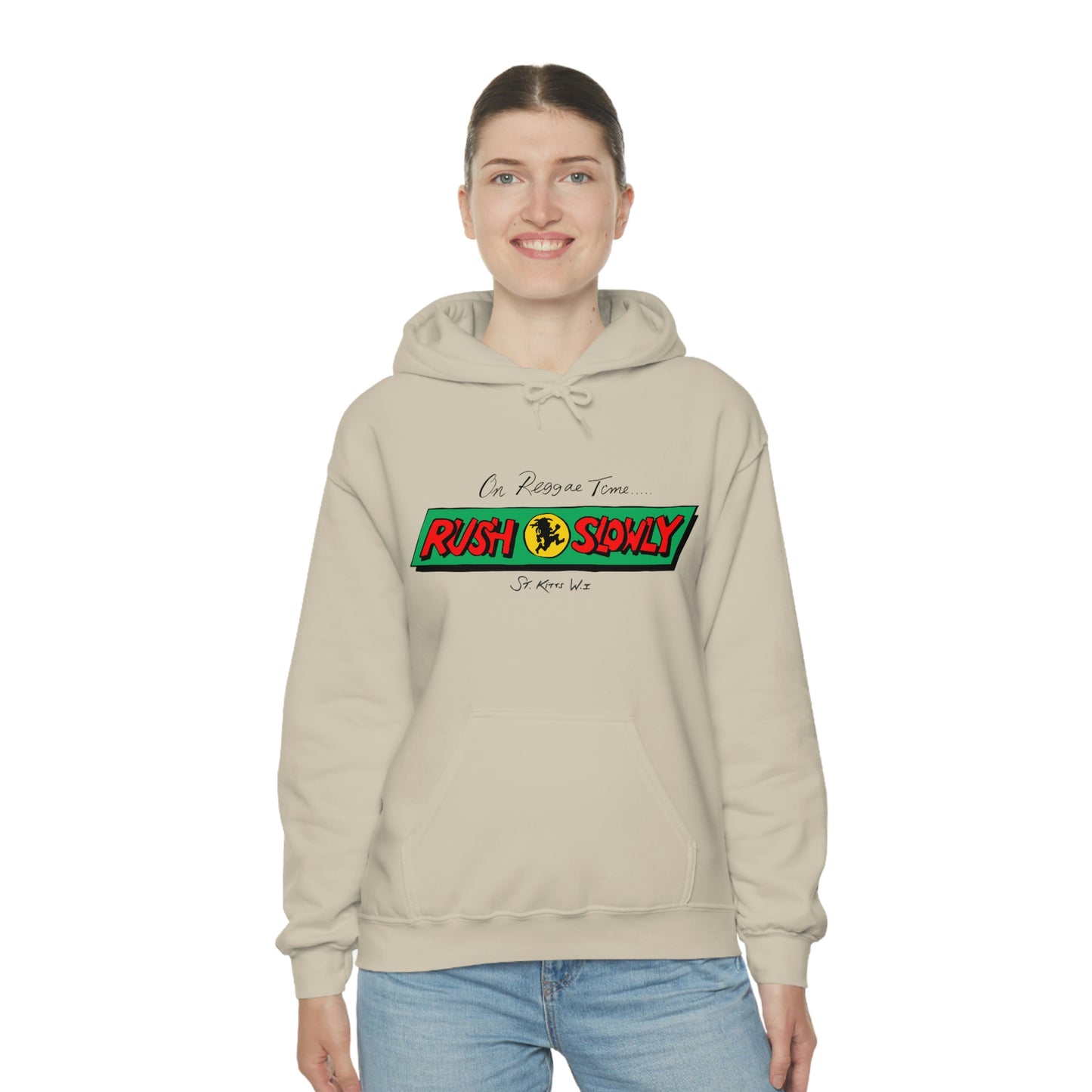 Unisex On Reggae Time Hooded Sweatshirt