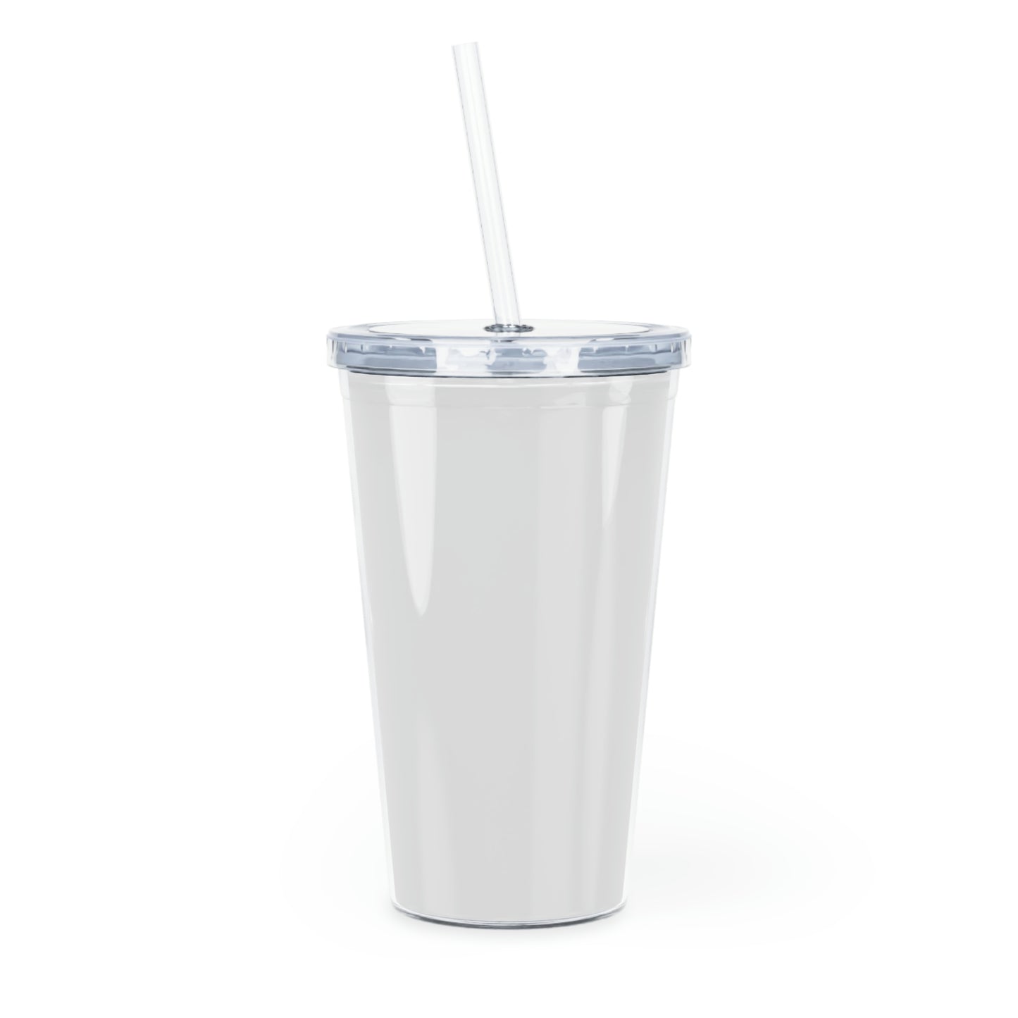 Rush Slowly Plastic Tumbler with Straw