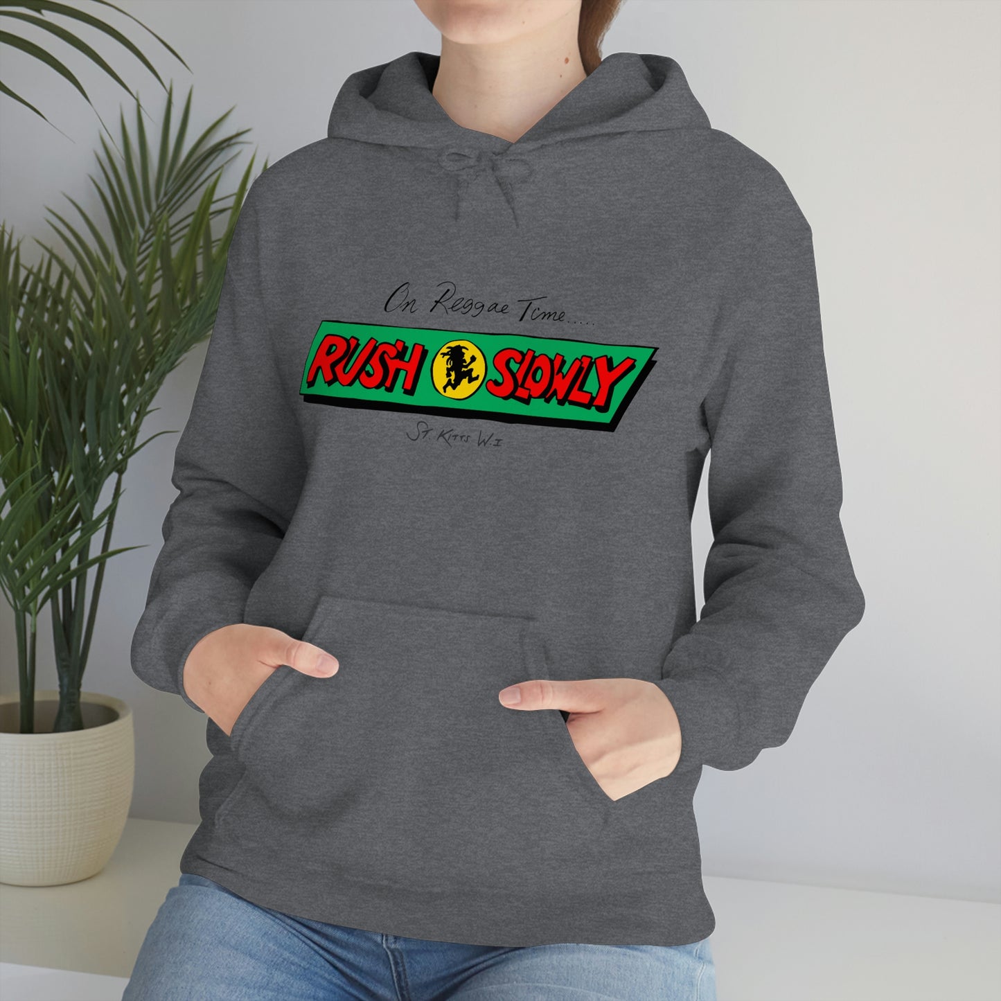 Unisex On Reggae Time Hooded Sweatshirt