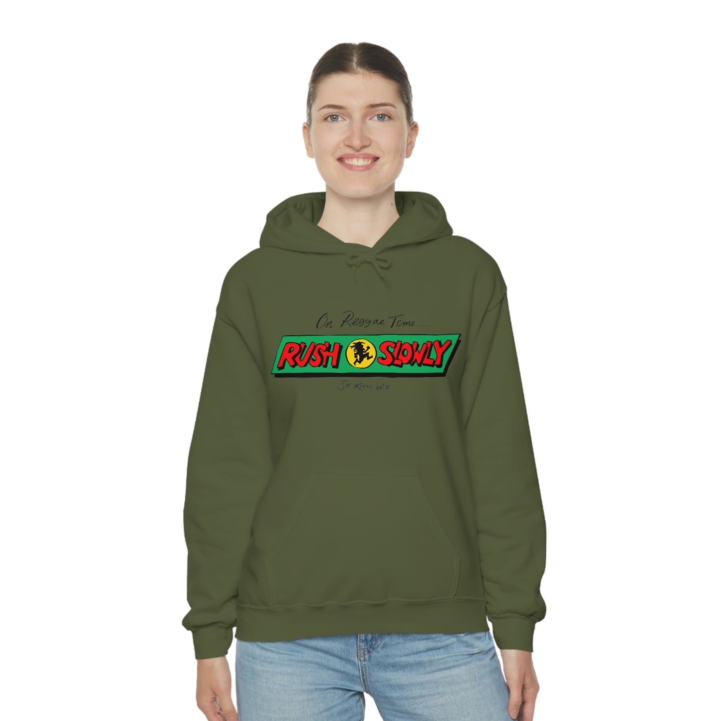 Unisex On Reggae Time Hooded Sweatshirt