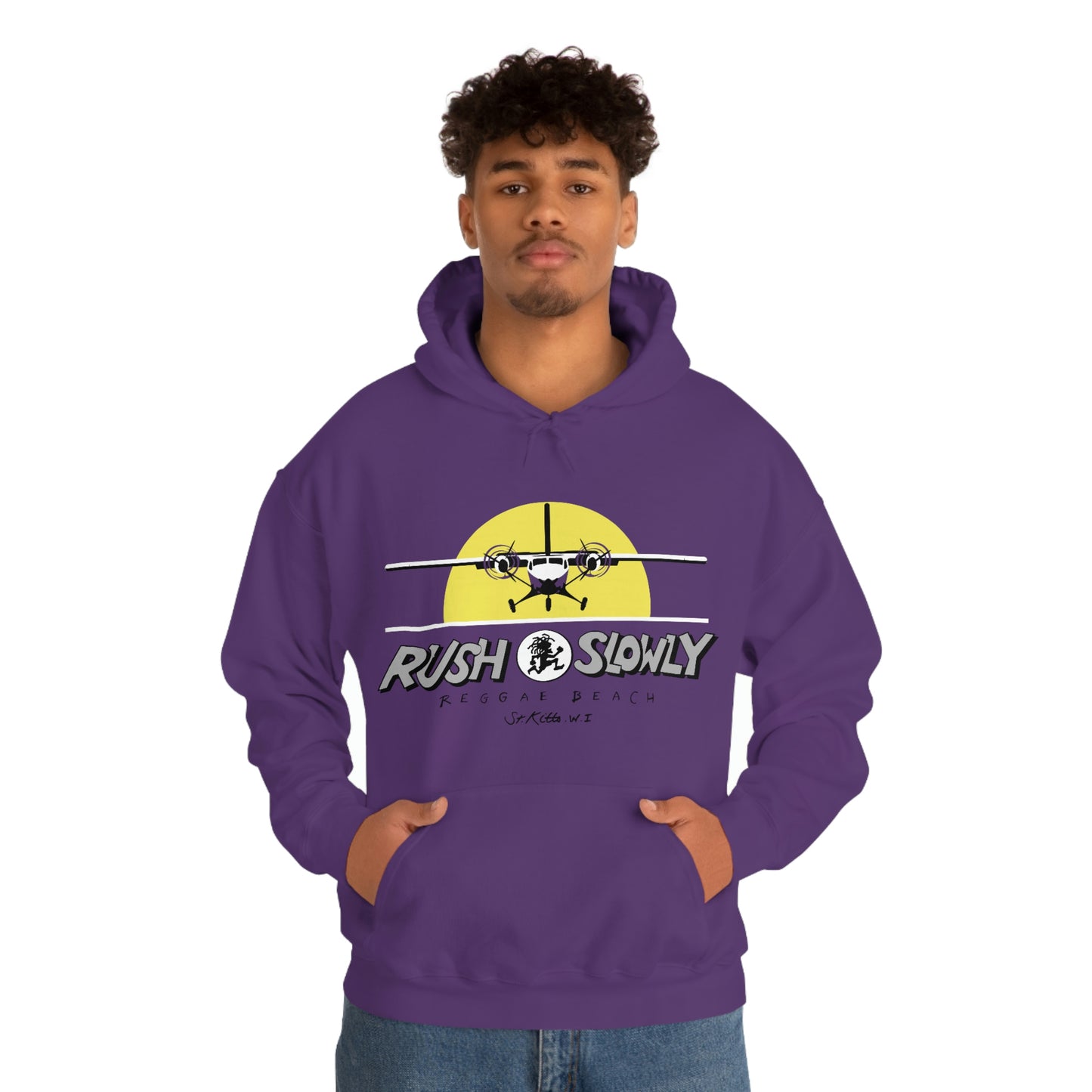 Unisex Airplane Hooded Sweatshirt