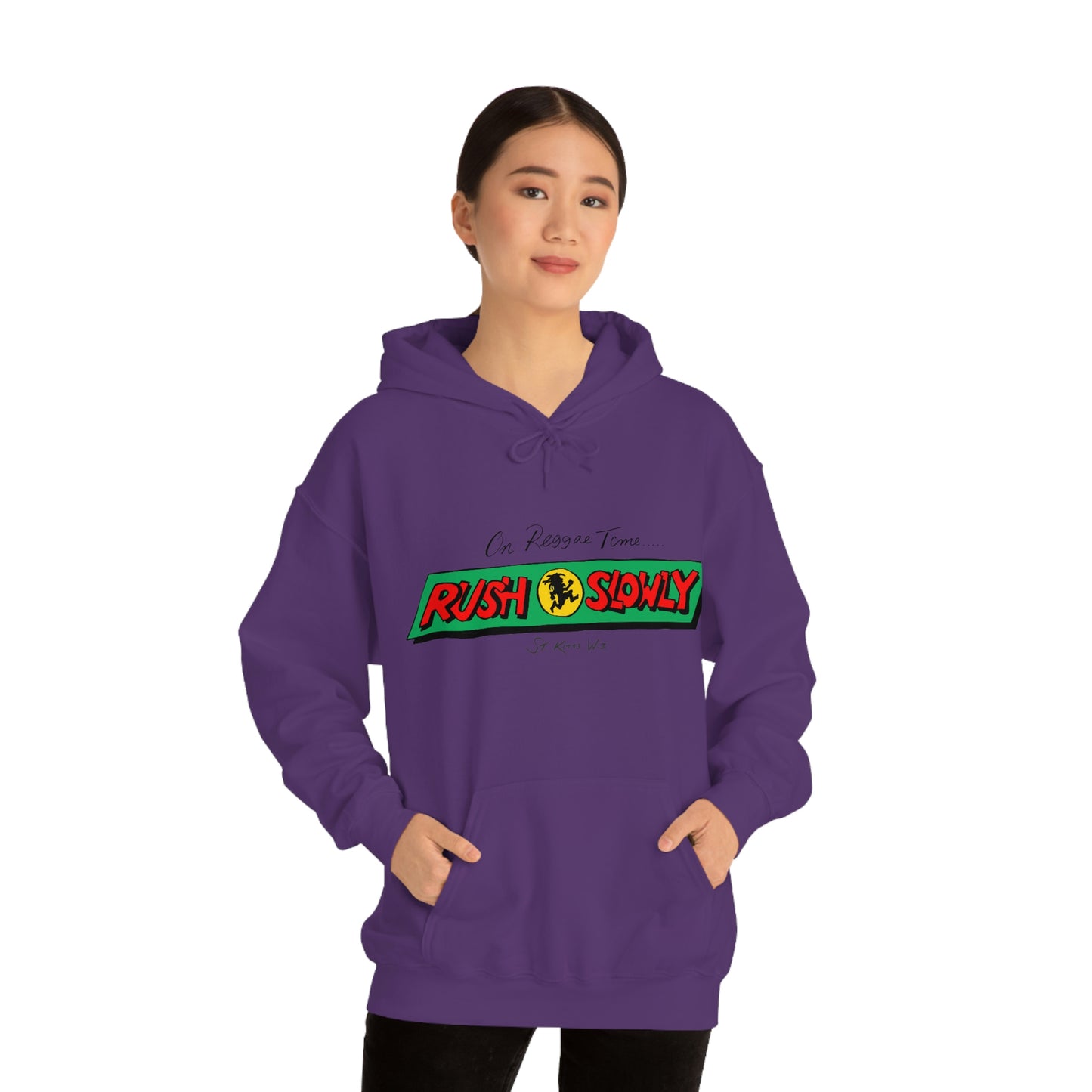 Unisex On Reggae Time Hooded Sweatshirt