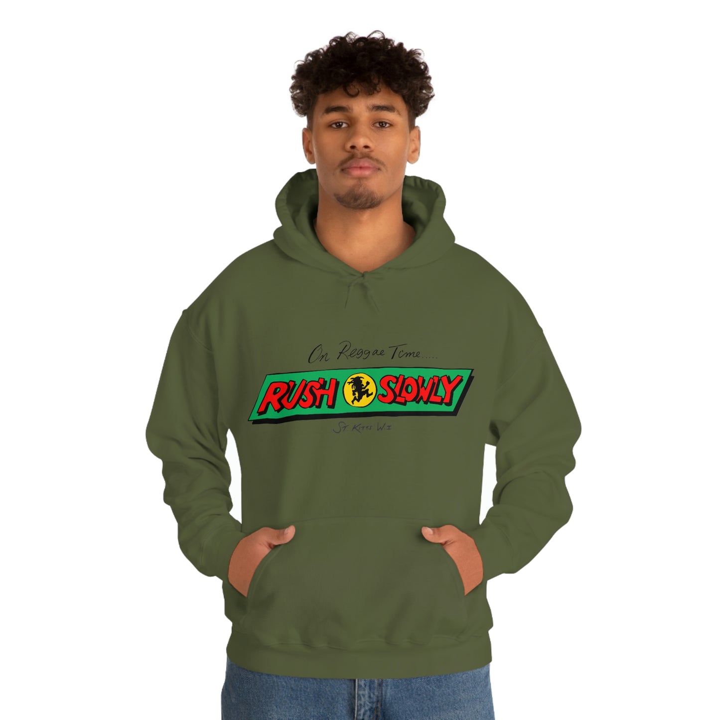 Unisex On Reggae Time Hooded Sweatshirt