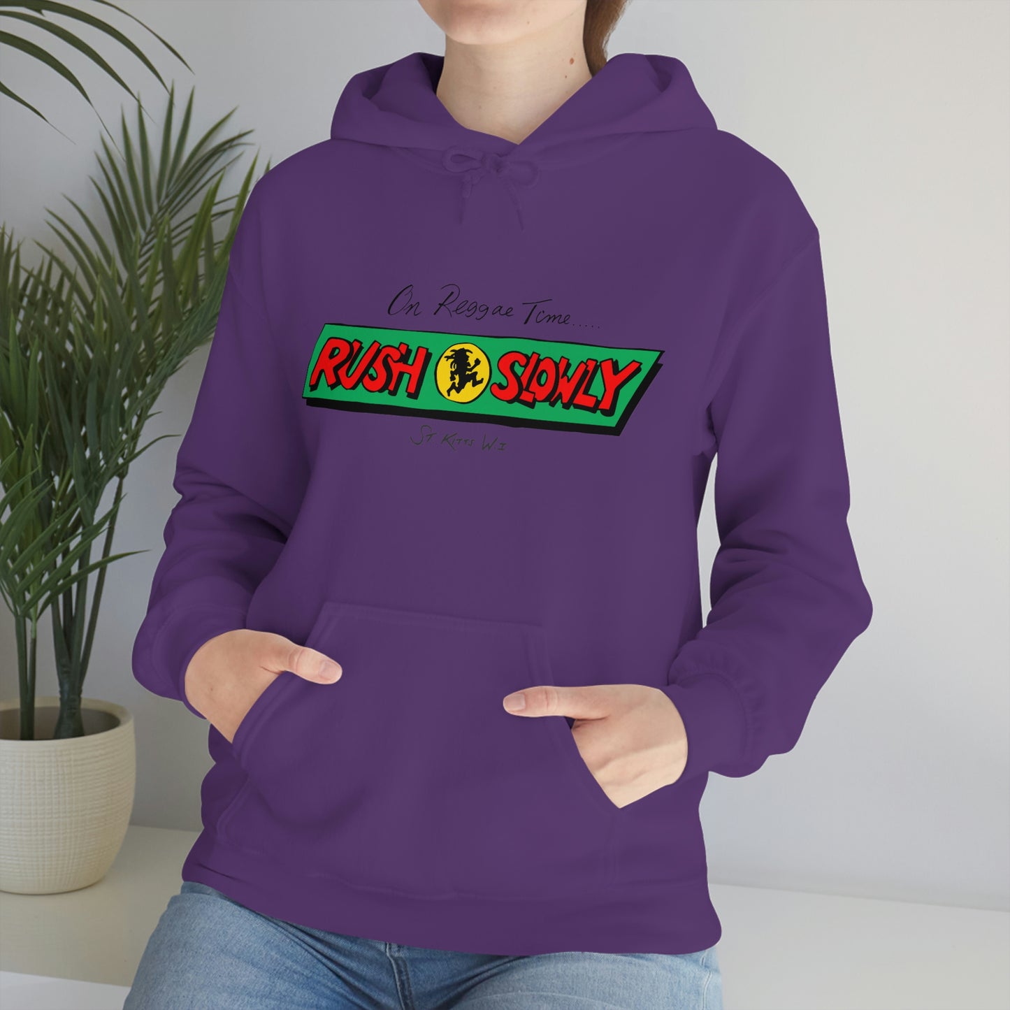 Unisex On Reggae Time Hooded Sweatshirt