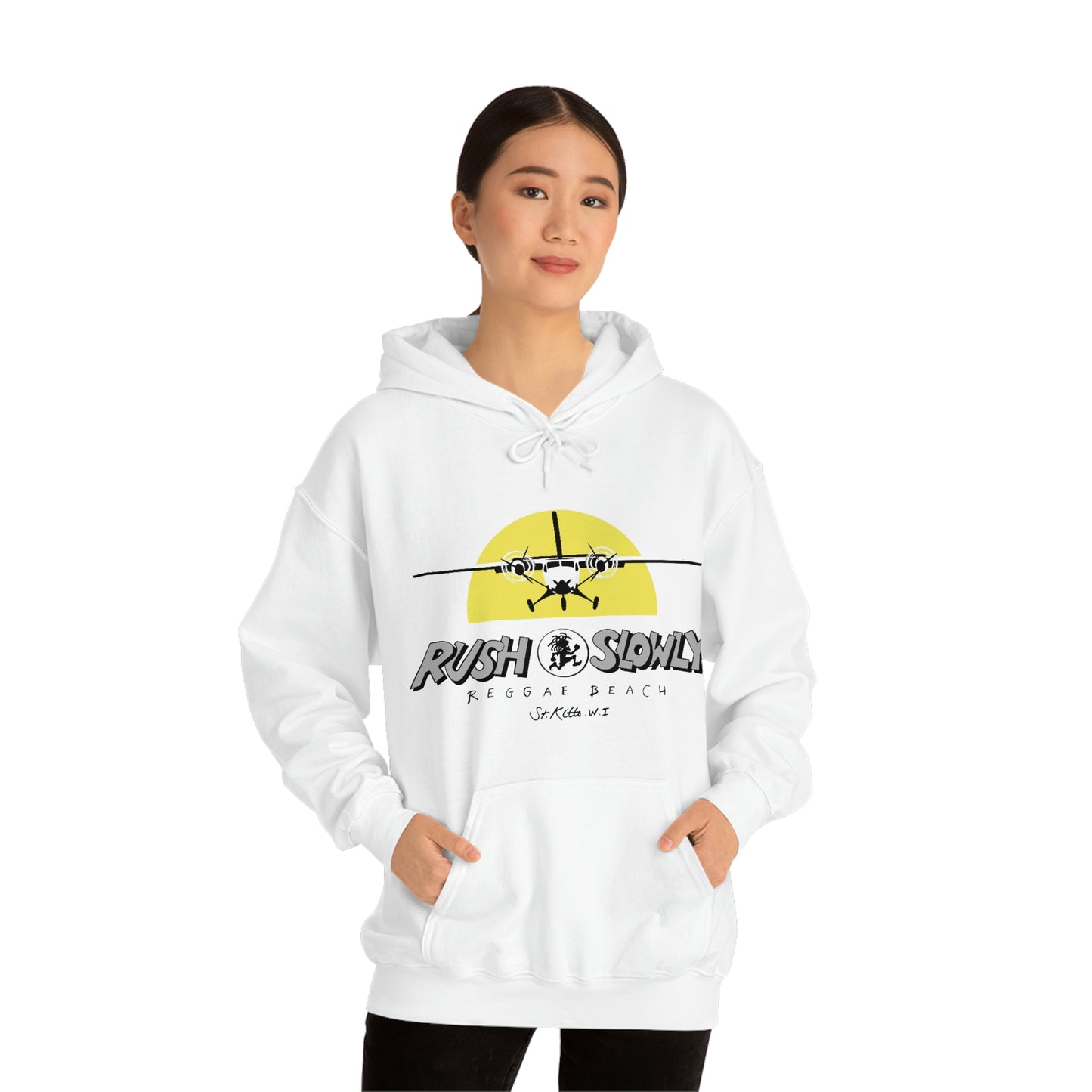 Unisex Airplane Hooded Sweatshirt