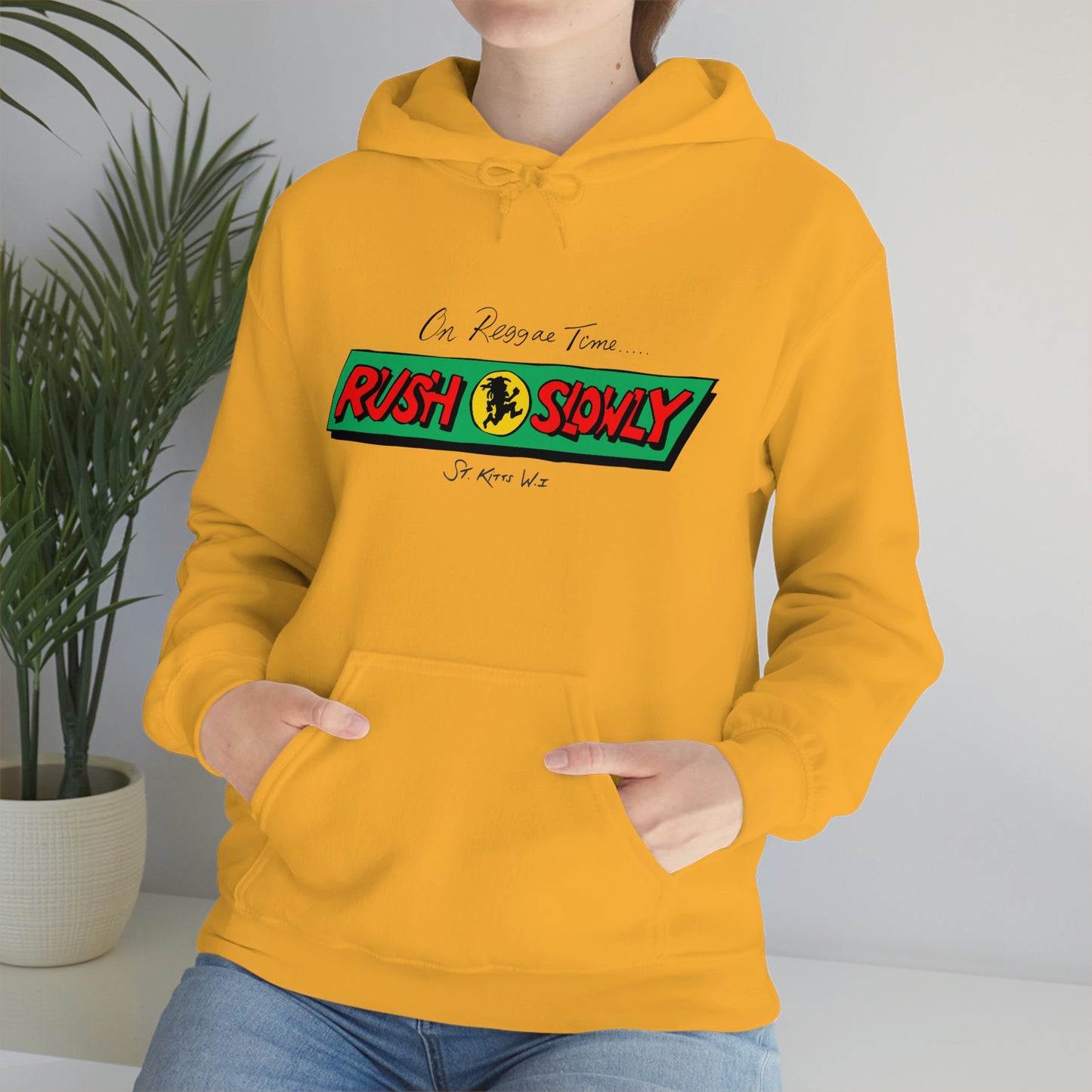 Unisex On Reggae Time Hooded Sweatshirt