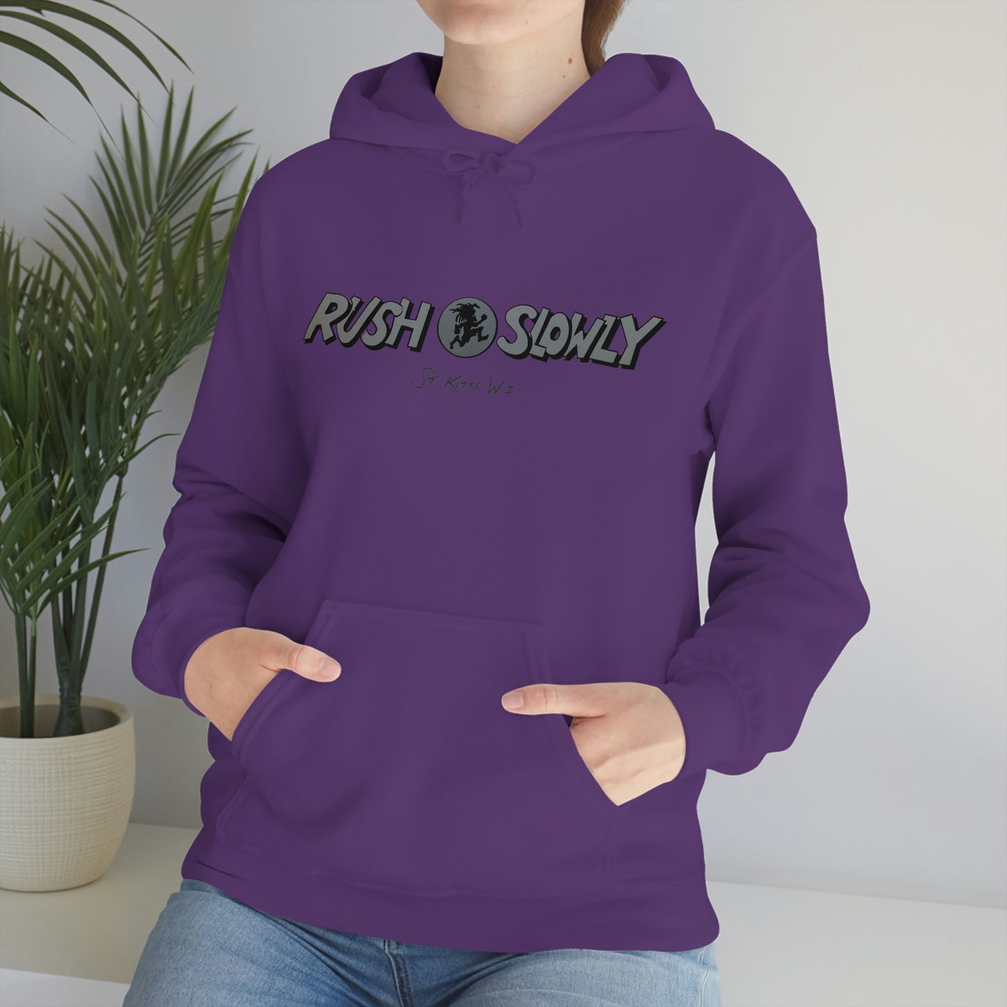 Unisex Rush Slowly Hooded Sweatshirt