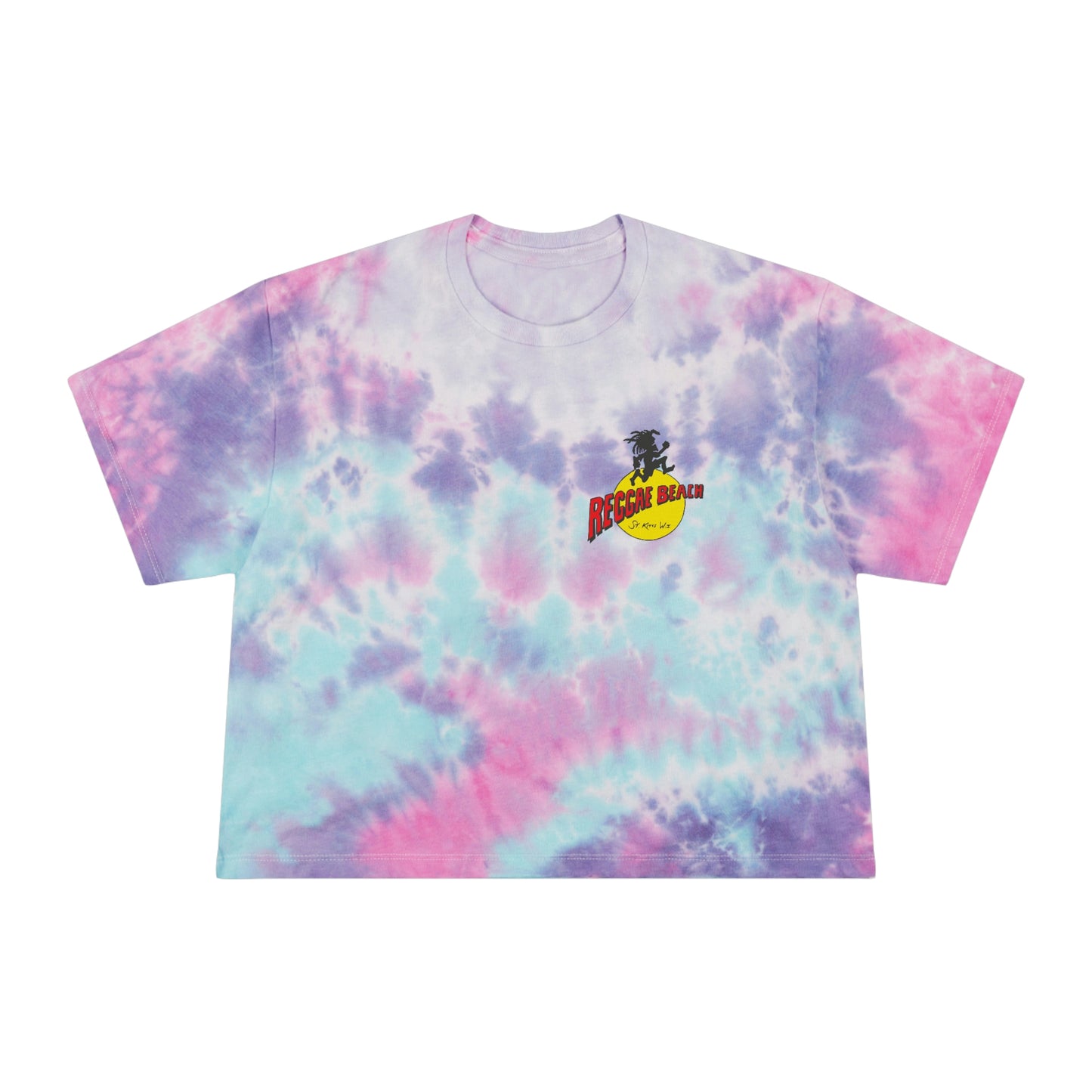 Women's Airplane Tie-Dye Crop Tee