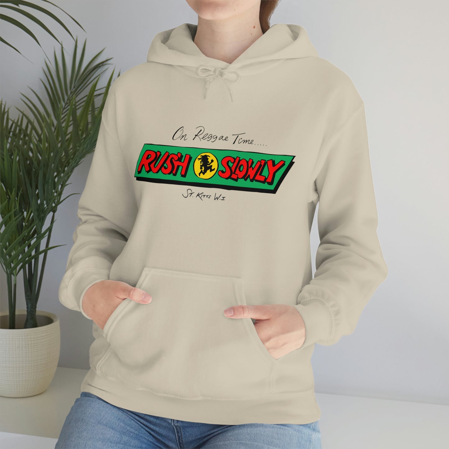 Unisex On Reggae Time Hooded Sweatshirt