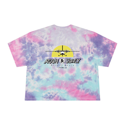 Women's Airplane Tie-Dye Crop Tee