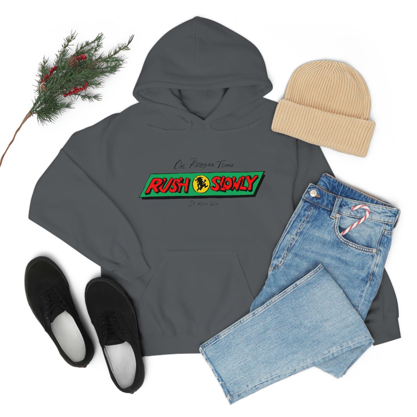 Unisex On Reggae Time Hooded Sweatshirt