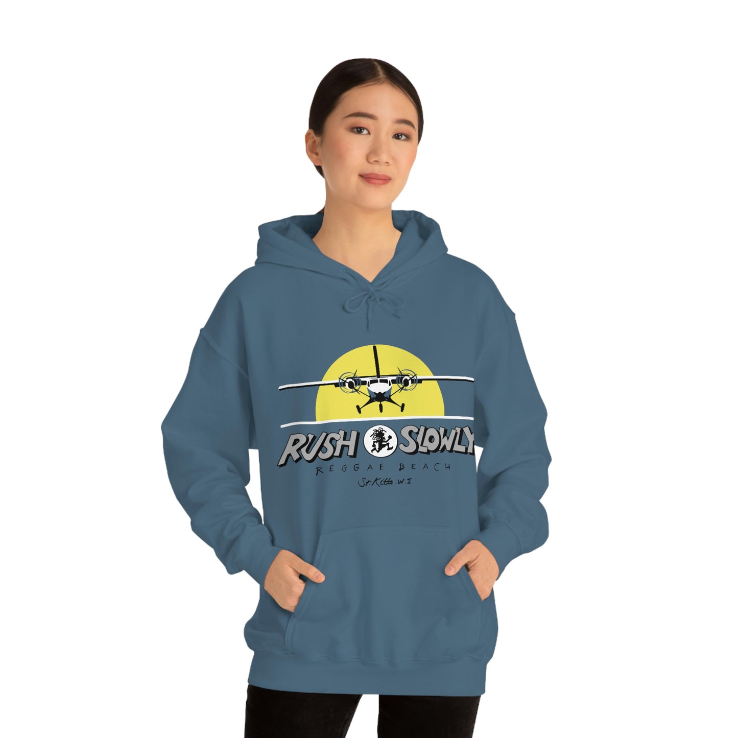 Unisex Airplane Hooded Sweatshirt