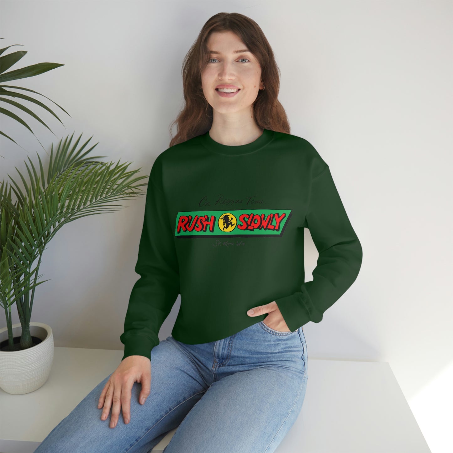 Unisex On Reggae Time Crewneck Sweatshirt