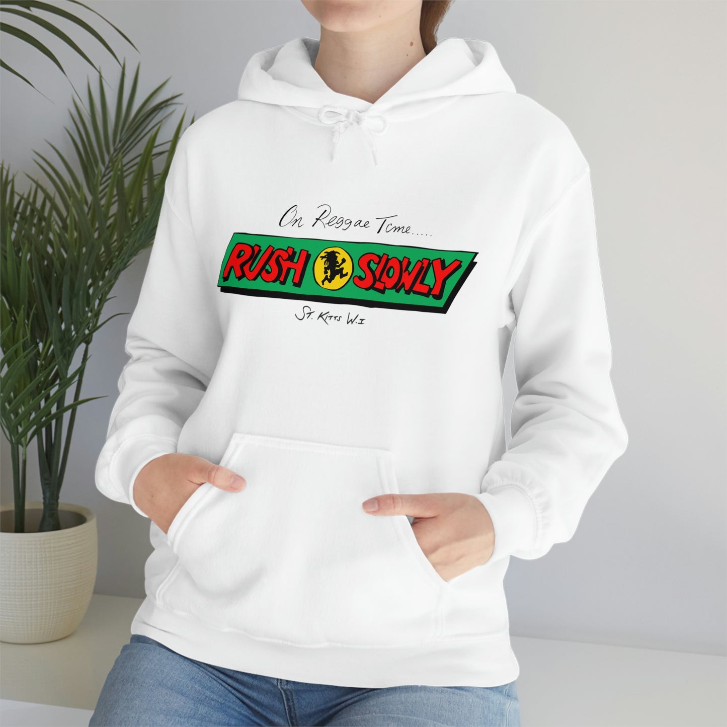 Unisex On Reggae Time Hooded Sweatshirt