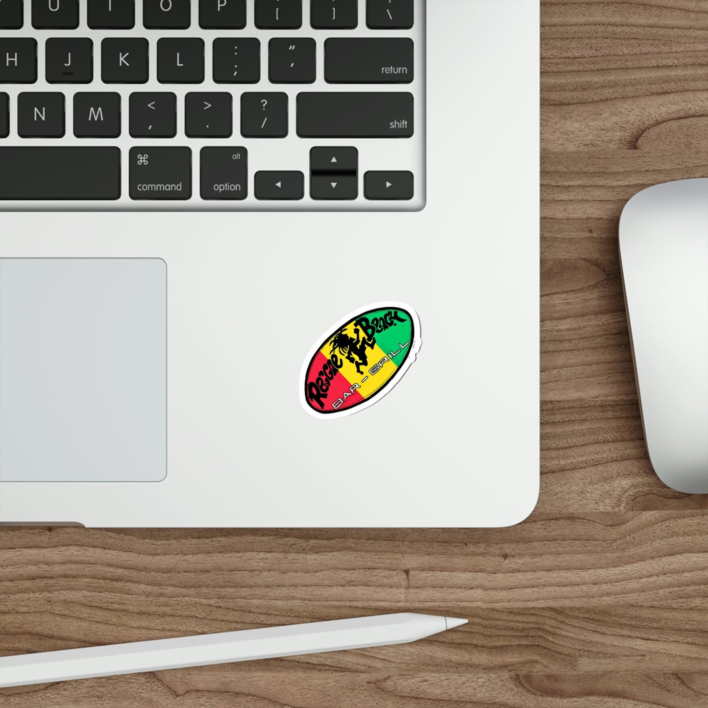 Reggae Beach Logo Stickers