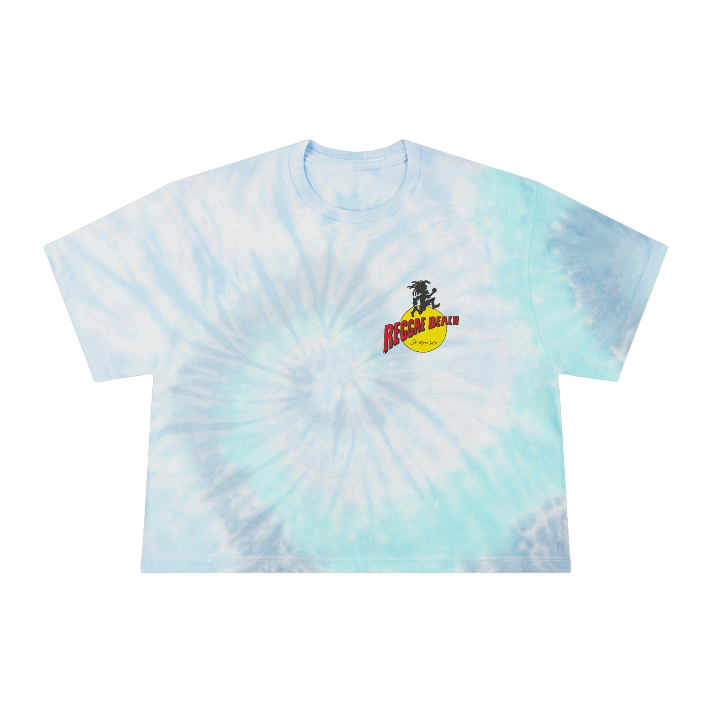 Women's Airplane Tie-Dye Crop Tee