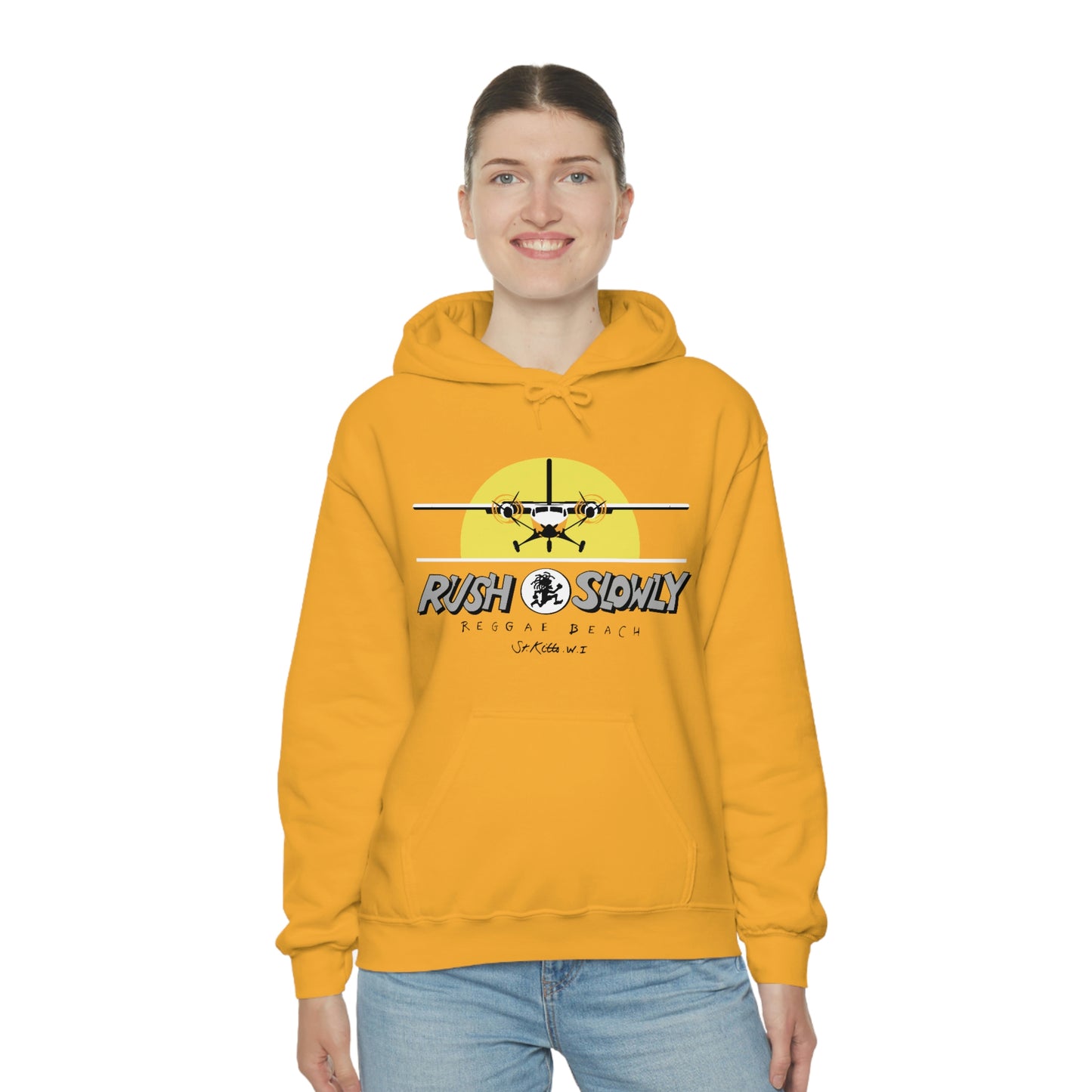 Unisex Airplane Hooded Sweatshirt