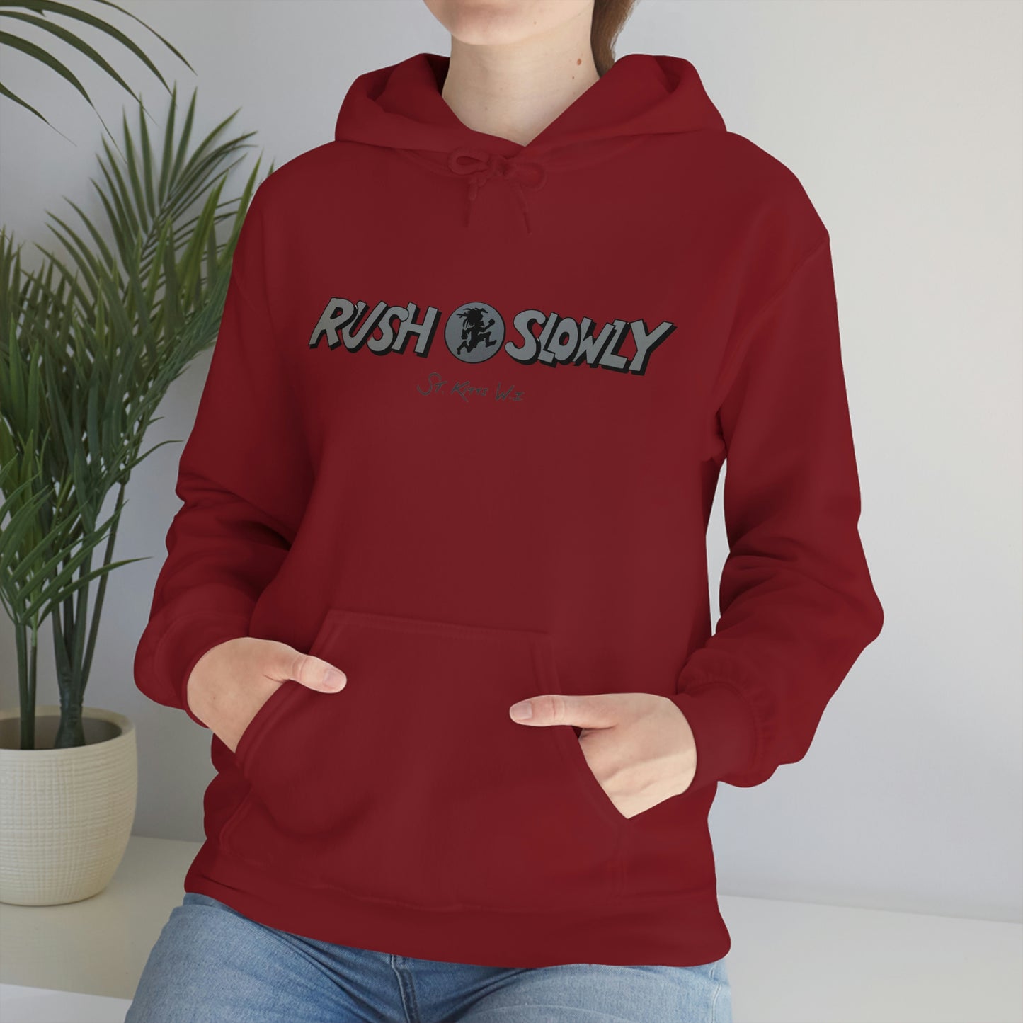 Unisex Rush Slowly Hooded Sweatshirt