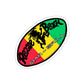 Reggae Beach Logo Stickers